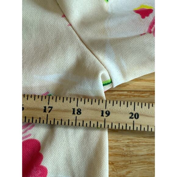 VTG 1970s NPC Fashions Penn Womens M/L Polyester Long Sleeve Floral Blouse - Picture 7 of 9